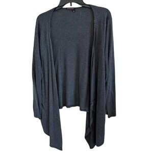Fresh Produce Women's Charcoal Gray Open Front Cardigan Size‎ 2X